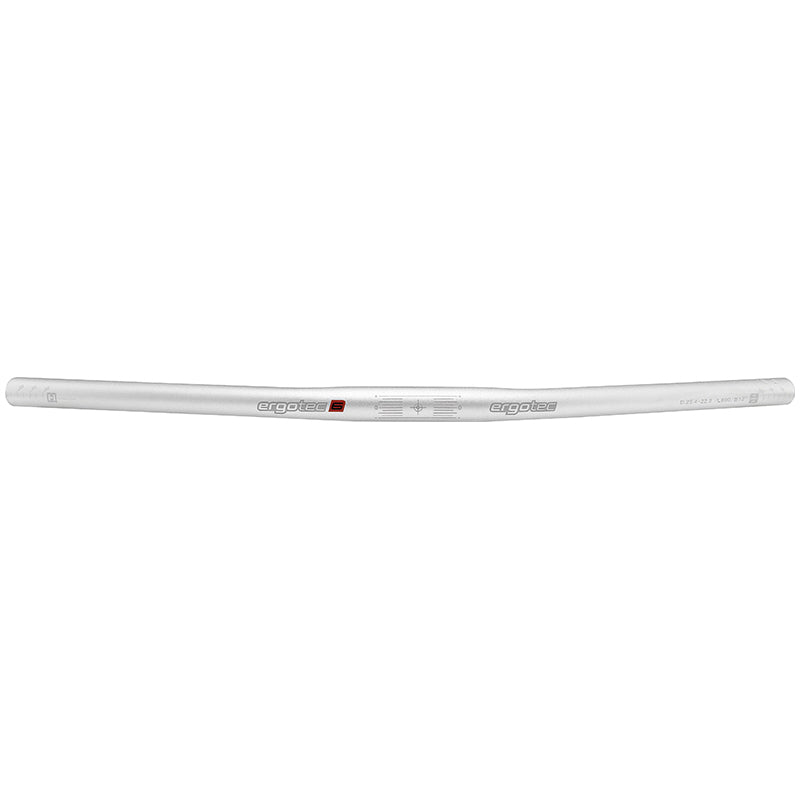 Ergotec stuur flatbar 25,4x600 mm - zilver