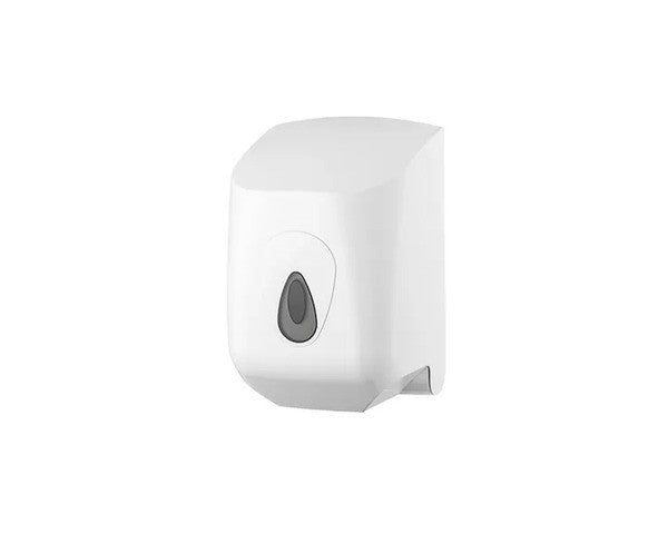Poetsroldispenser midi kunstof (wit)