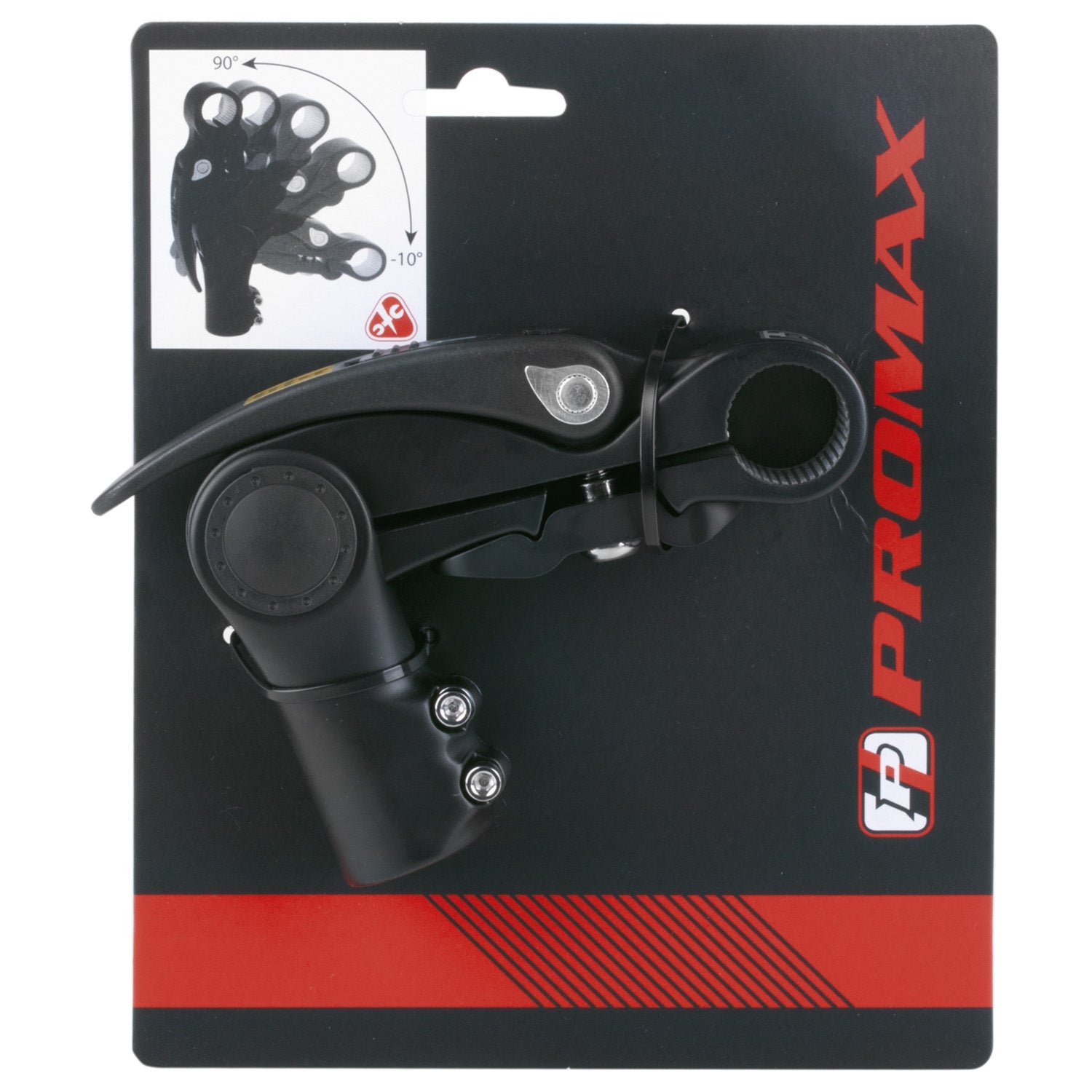 Potence Promax réglable avec levier 31,8 110 28,6 mm - noir mat