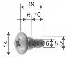 Rms bout fastening screws mudguard swingarm abd.