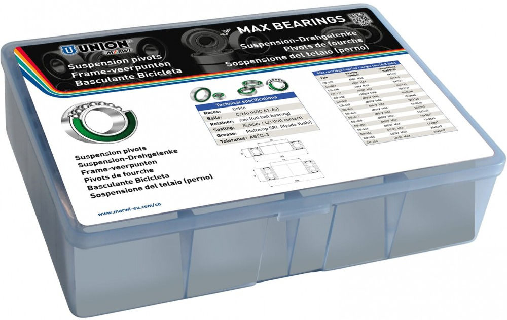 Marwi union assortimentsdoos kogellagers koptelefoon