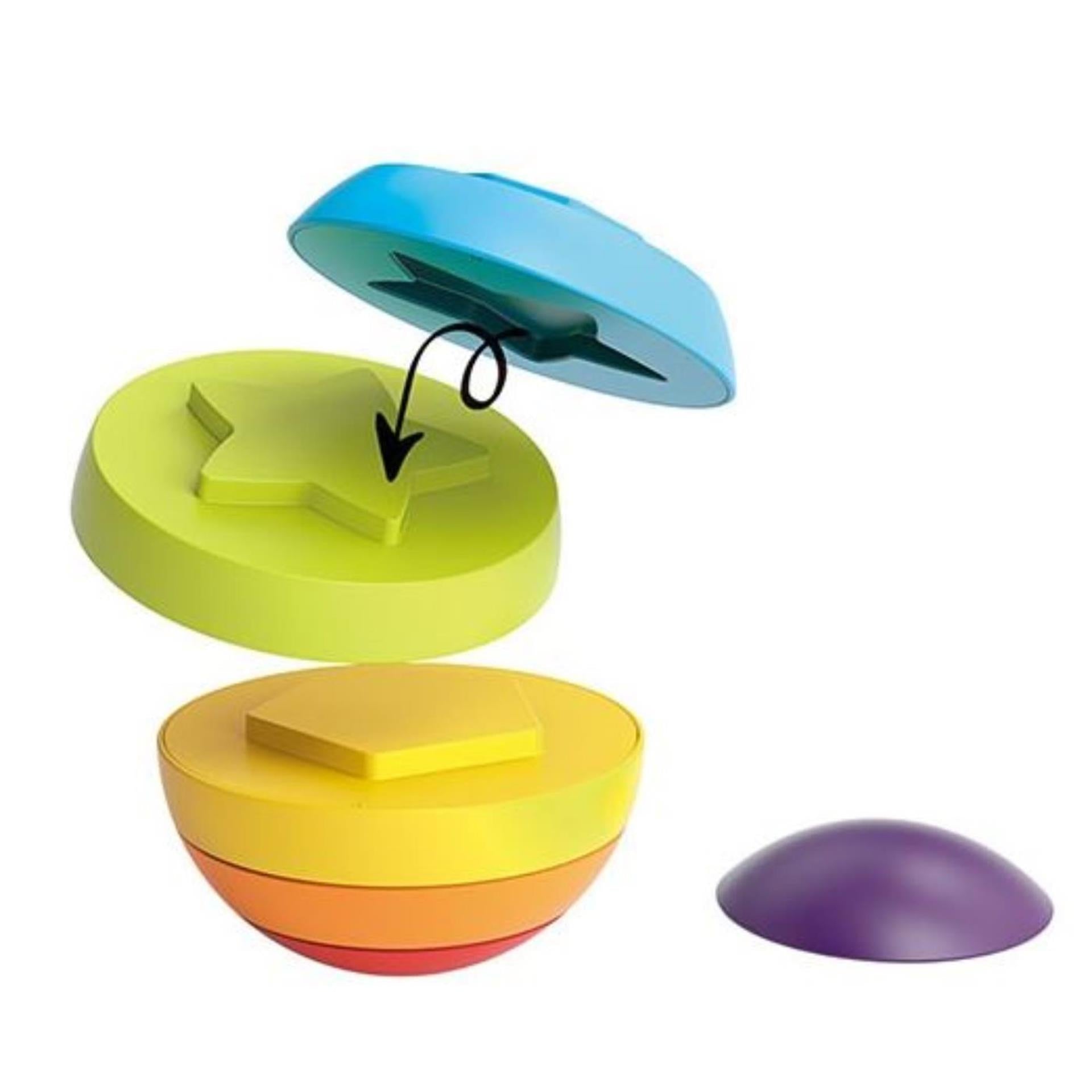 Toi-toys kleine sterren stapeltoren puzzelbal 6-delig