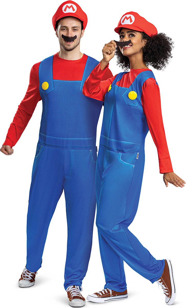 Disguise nintendo - super mario bros, mario elevated kostuum classic volwassenen, maat l xl,