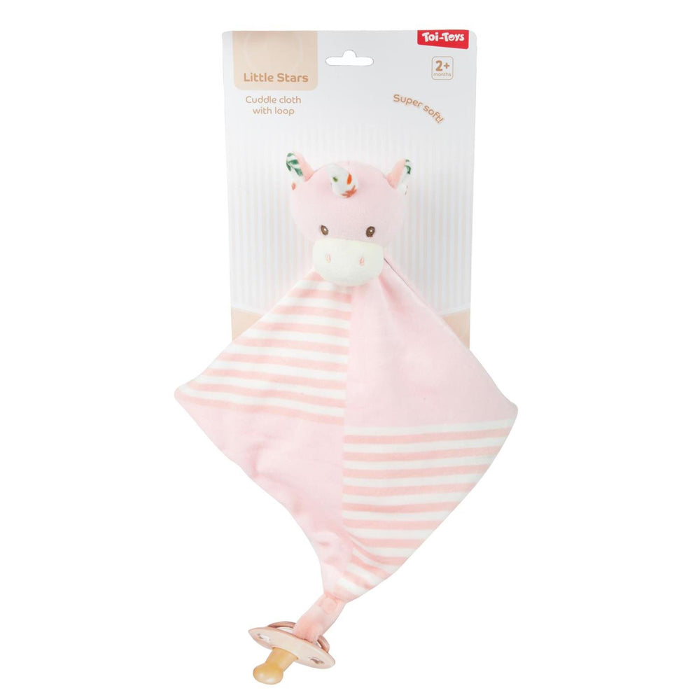 Toi-toys little stars baby knuffeldoek met lus -soft- 3ass