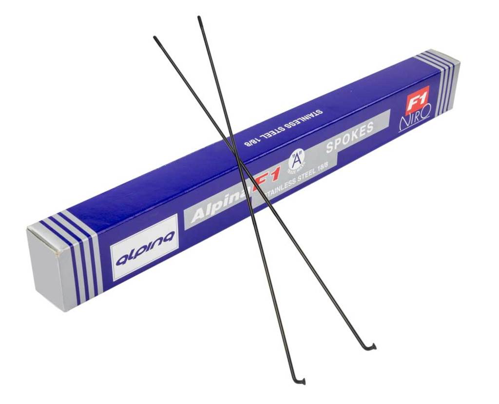 Rayons 268-13 Alpina Raggi ø2,33 mm FG 2,6 - acier inoxydable noir (144 pièces)