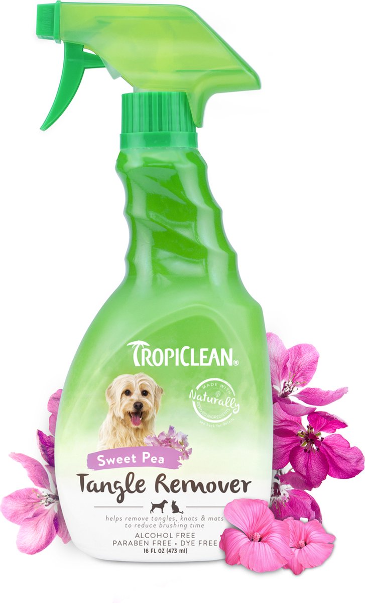 Tropiclean anti klit spray - hond en kat - 473 ml