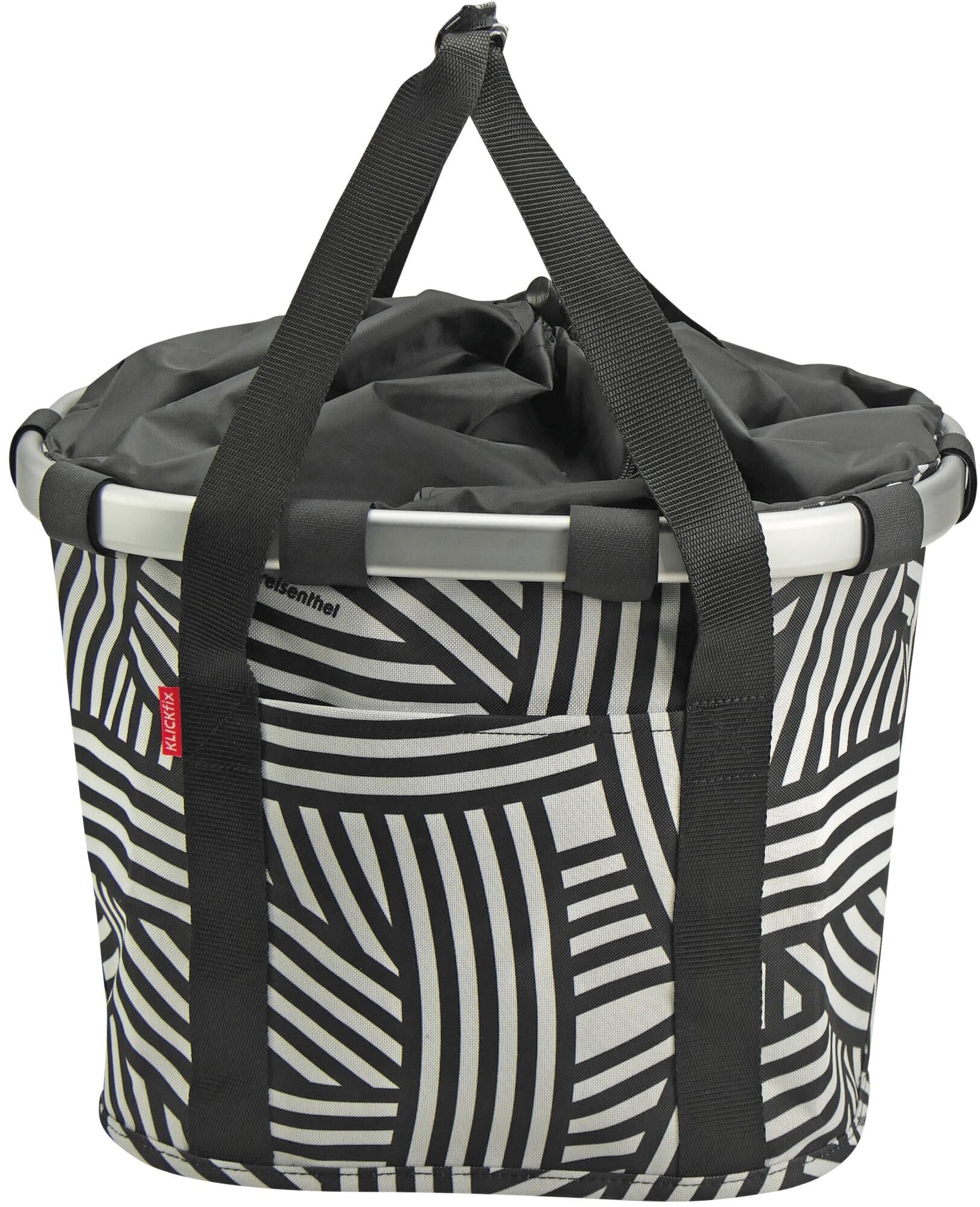 Klickfix rixen kaul shoppertas bikebasket shop.bag r k bikebasket zebra
