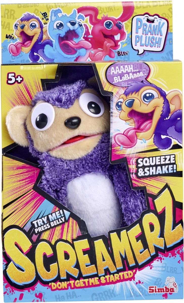 Nicotoy simba apenknuffel - pluche aap met geluid voor 5 jaar en ouder