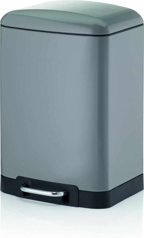 Kela afvalemmer rvs grijs, 12 l - | davino