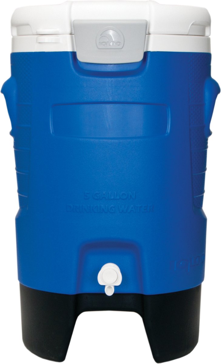 Igloo sport 5 gallon - grote drankdispenser op wielen - 18 liter - blauw