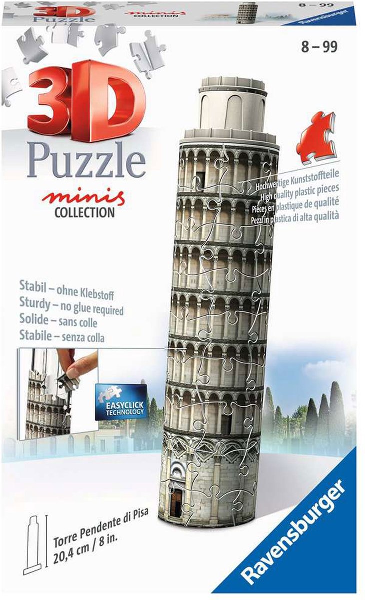 Ravensburger mini schiefer turm - pisa 3d-puzzel gebouwen