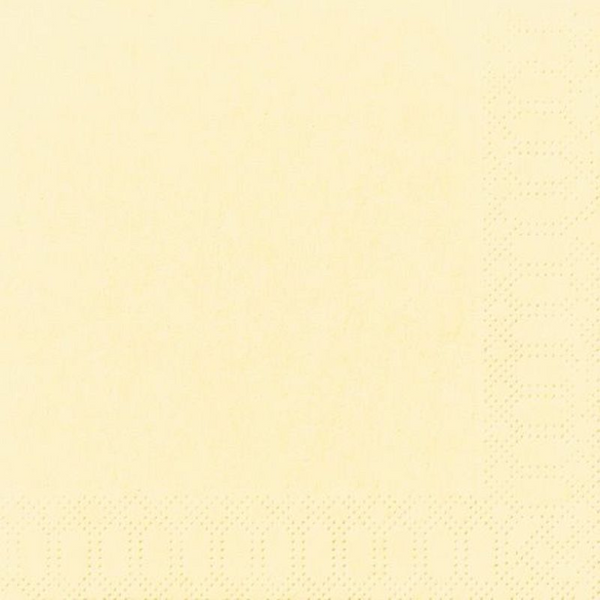 Duni servetten cream 3-laags 33x33
