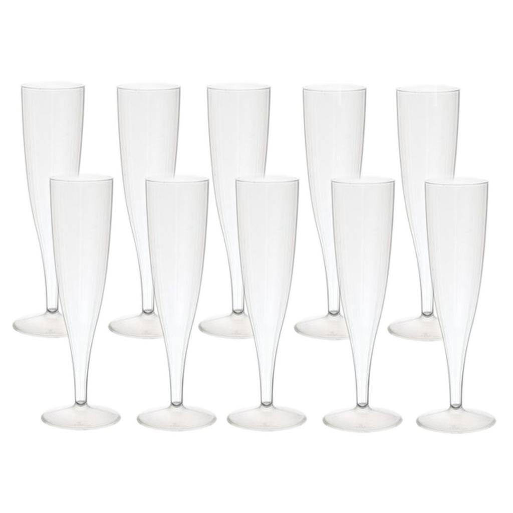 Duni champagneglazen crystallo kunststof 10 stuks