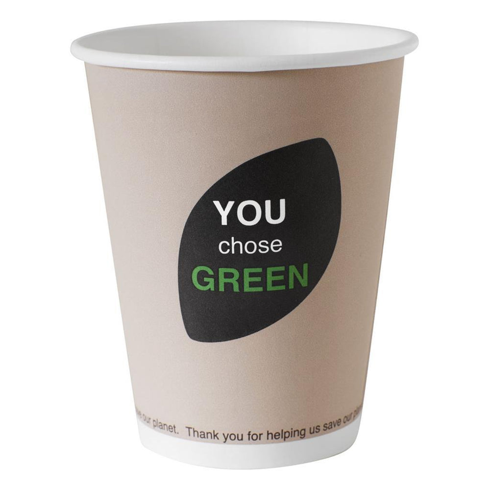 Duni bio wegwerp bekers jij koos groen 240 ml 10 stuks