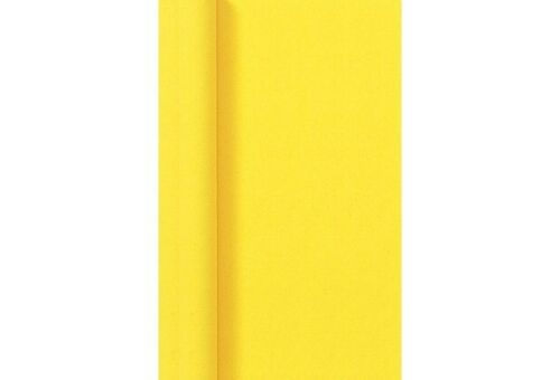 Duni damast yellow 118x800cm