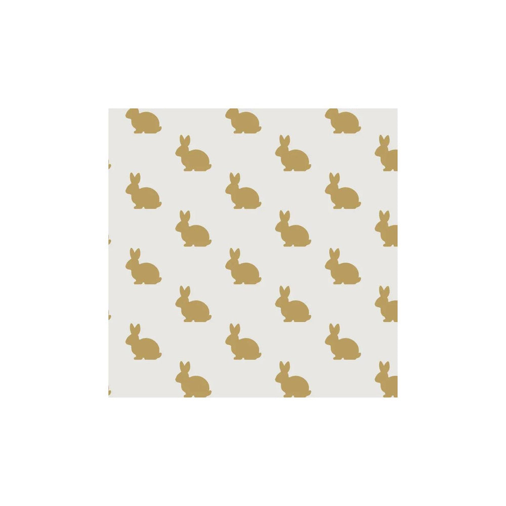 Duni servetten golden bunny 3-laags tissue 24x24cm