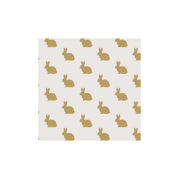 Duni servetten golden bunny 3-laags tissue 24x24cm