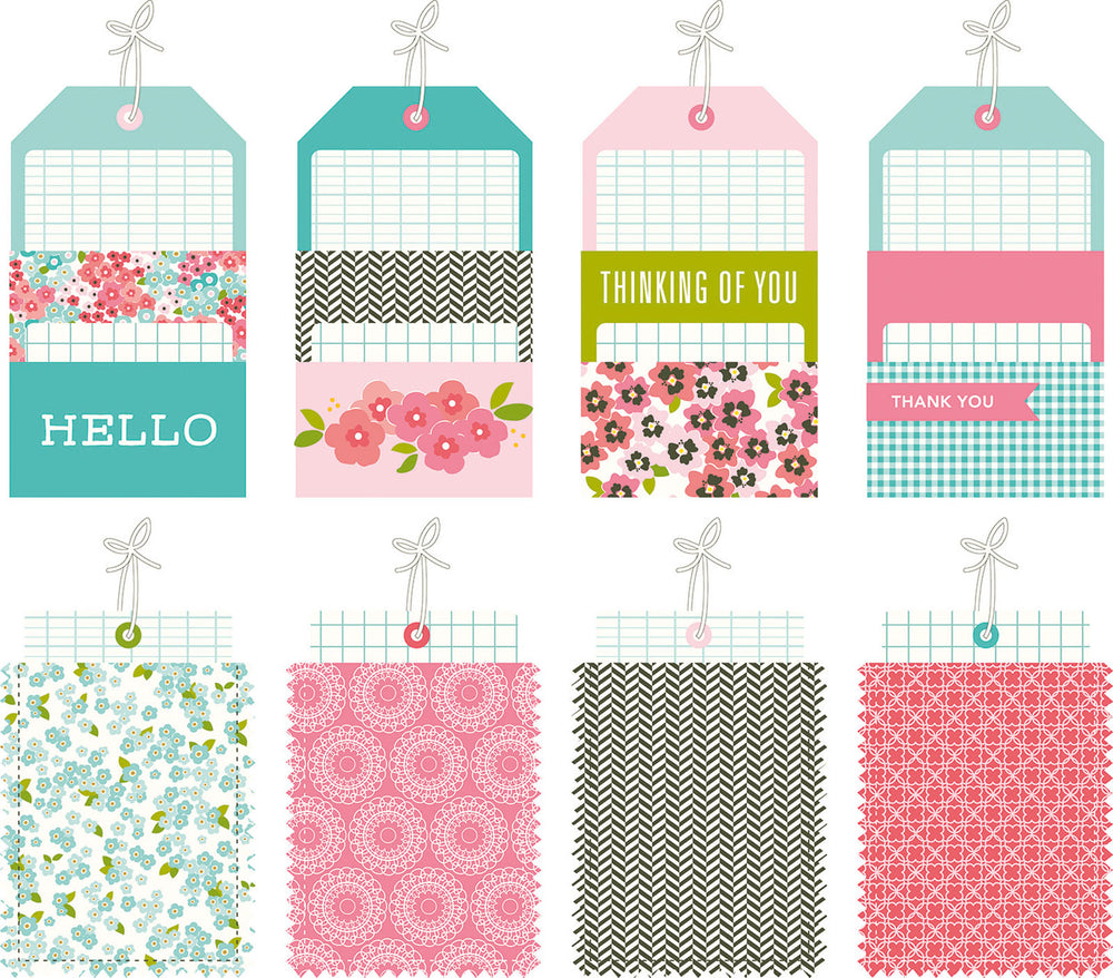 Pebbles • embellishments garden party pockets