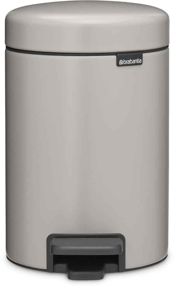 Brabantia newicon prullenbak - 3 liter badkamer - soft grey