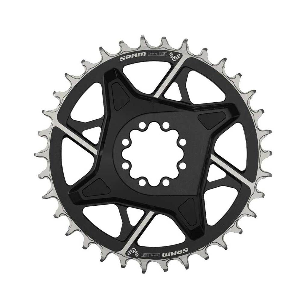 Sram kettingblad xo d1 t-type 34t eagle direct mount 3mm offset incl. 8 bouten)