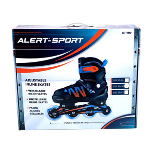 Alert sport inline skates skeelers oranje (maat 35-38)