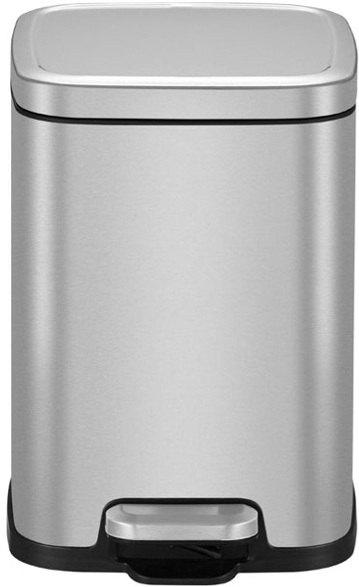 Eko - stella pedaalemmer 6 liter - stainless steel - mat rvs - prullenbak