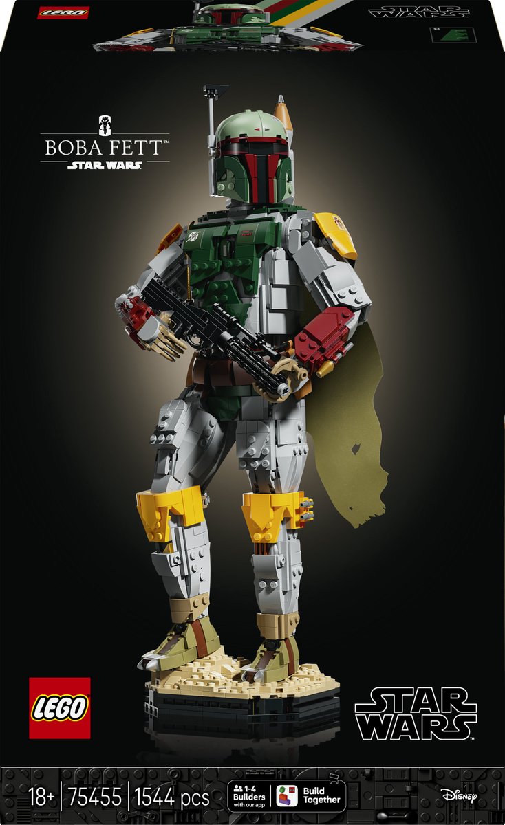 Lego star wars boba fett bouwpakket voor volwassenen en decoratie 75455