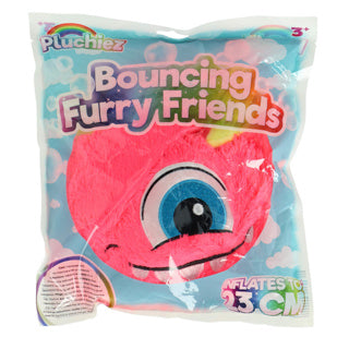 Pluchiez stuiterende harige monsters 23 cm assorti