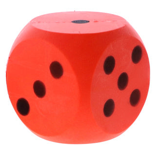 Basis dobbelsteen zacht rood 16 cm