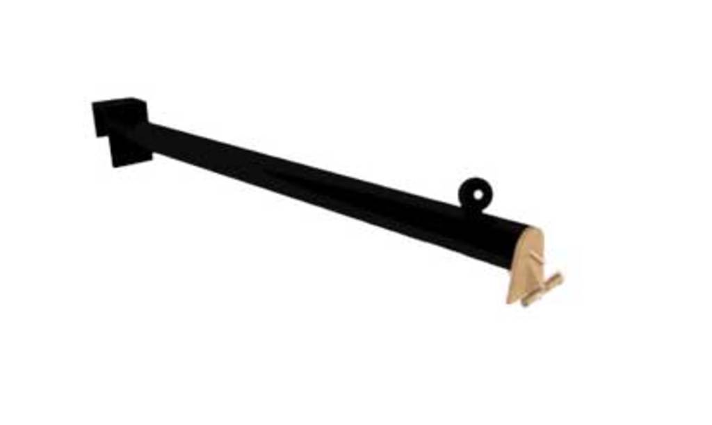 Unbranded stelling confectiehaak recht m nop 300mm ral9005