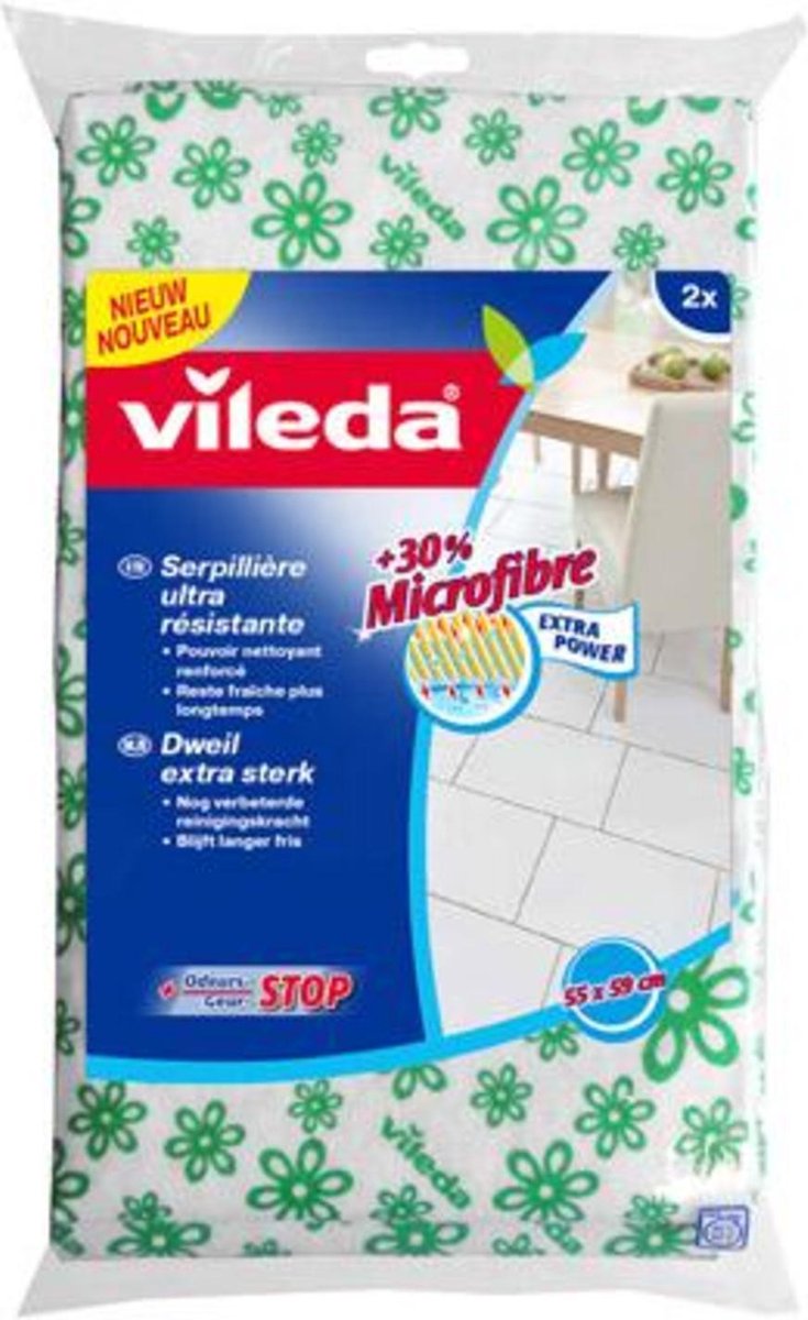 Vileda doeken sponzen original groene dweil 2pk