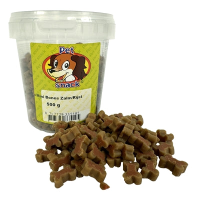 Petsnack botjes mini duo zalm rijst