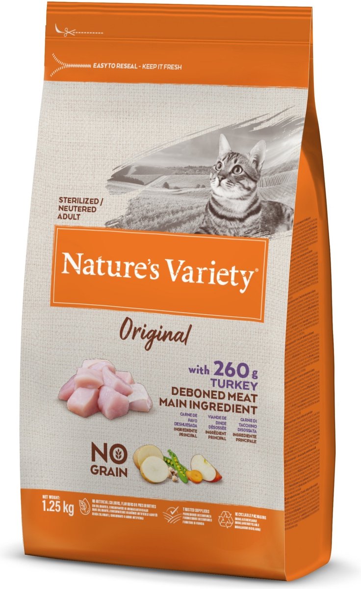 Natures Variety originele gesteriliseerde kalkoen zonder granen