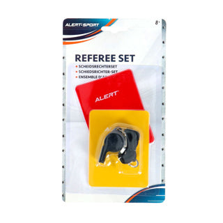 Alert scheidsrechtersfluitje met kaarten | 6 stuks