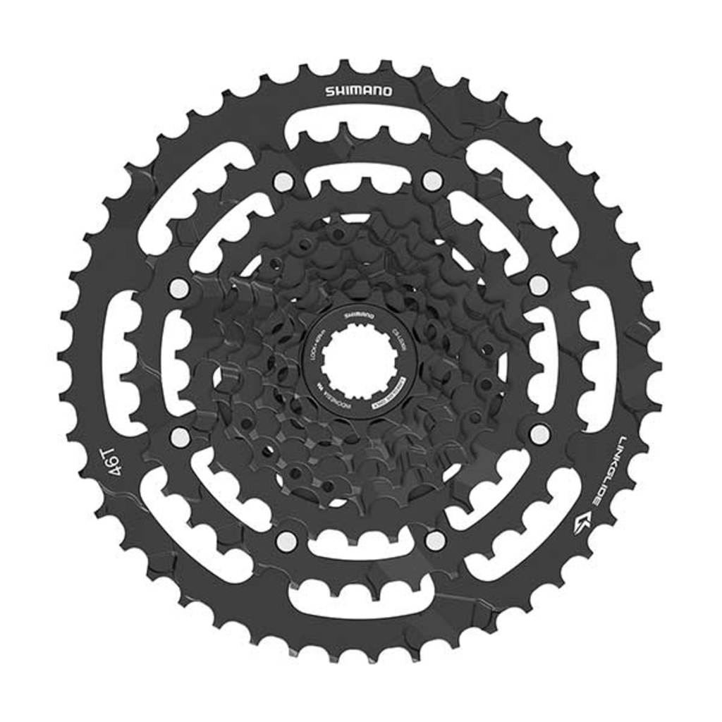 Shimano cassettekeu 9v 11-46t cs-lg400 zwart