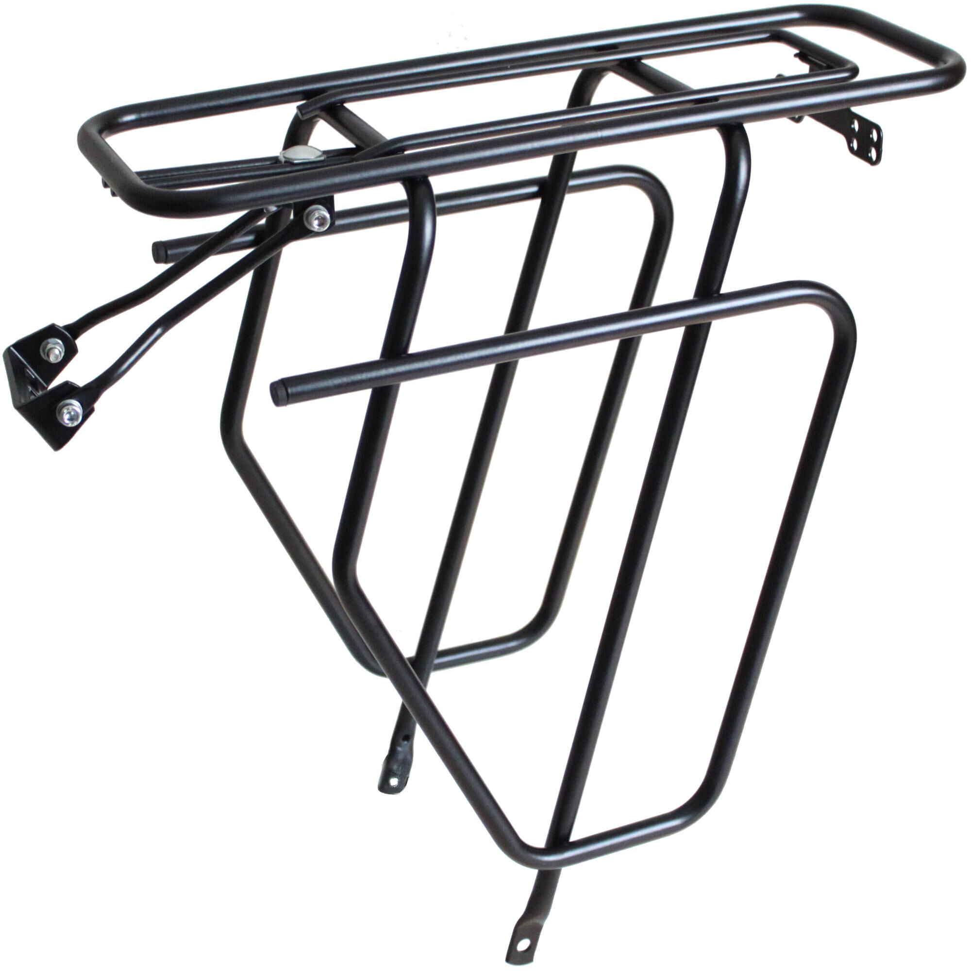 achterdrager met tasafhouders 28 inch staal zwart