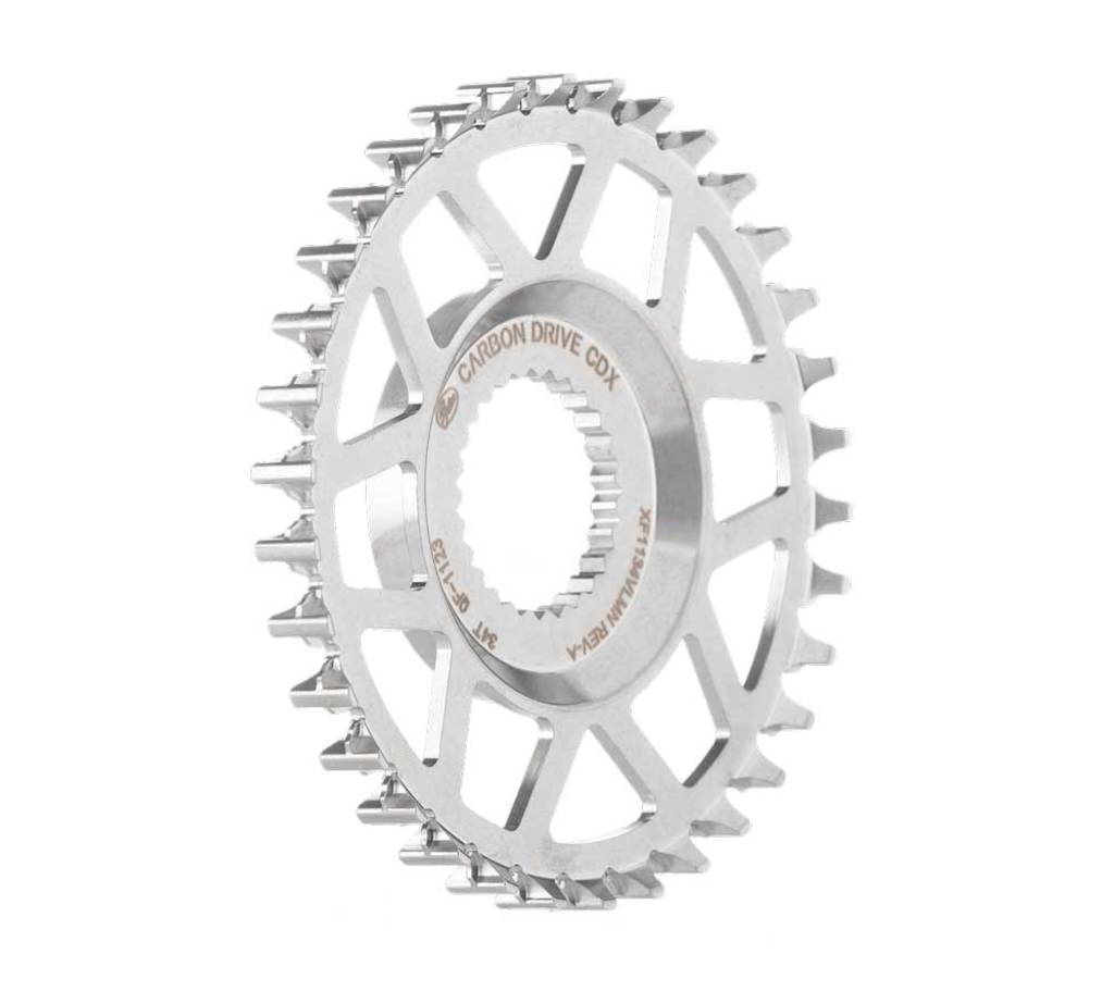 Poorten tandwiel cdx 34t valeo fin line zonder rand RVS