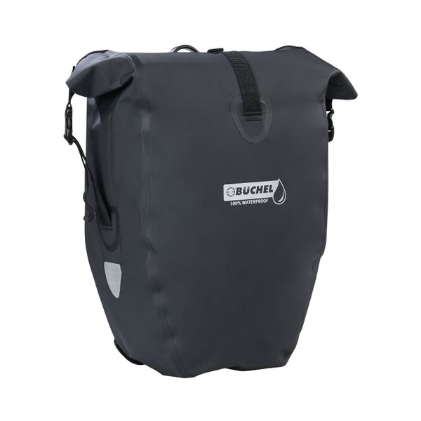 Buchel Single Pannier 100% 25.4L Waterproof Black