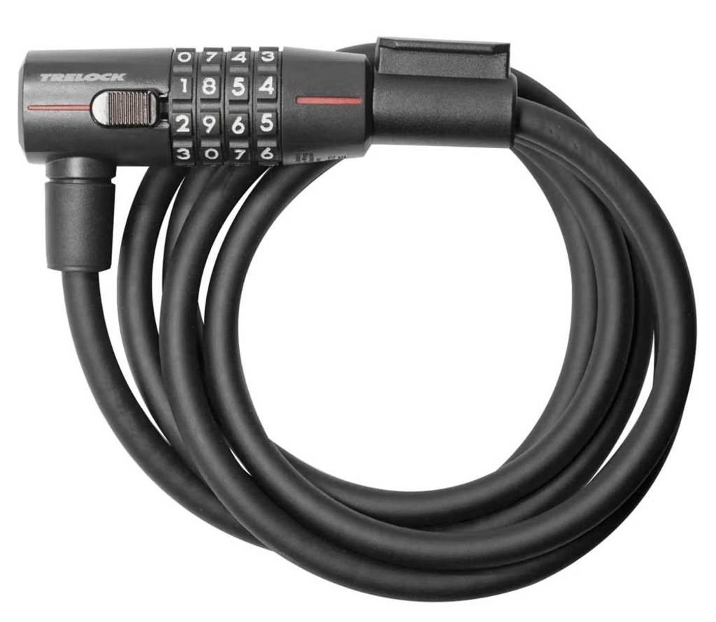 Trelock sk415 spiraalkabelslot code 180 15mm zwart