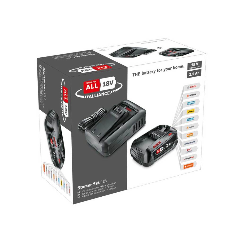 Bosch grs starterset accu lader 18v 2.5ah
