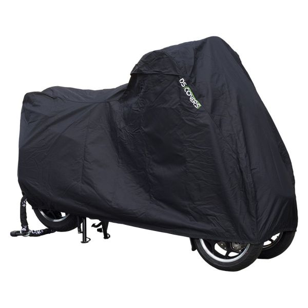 Ds hoezen Motorhoes ALFA 3W met ruimte voor topkoffer zwart