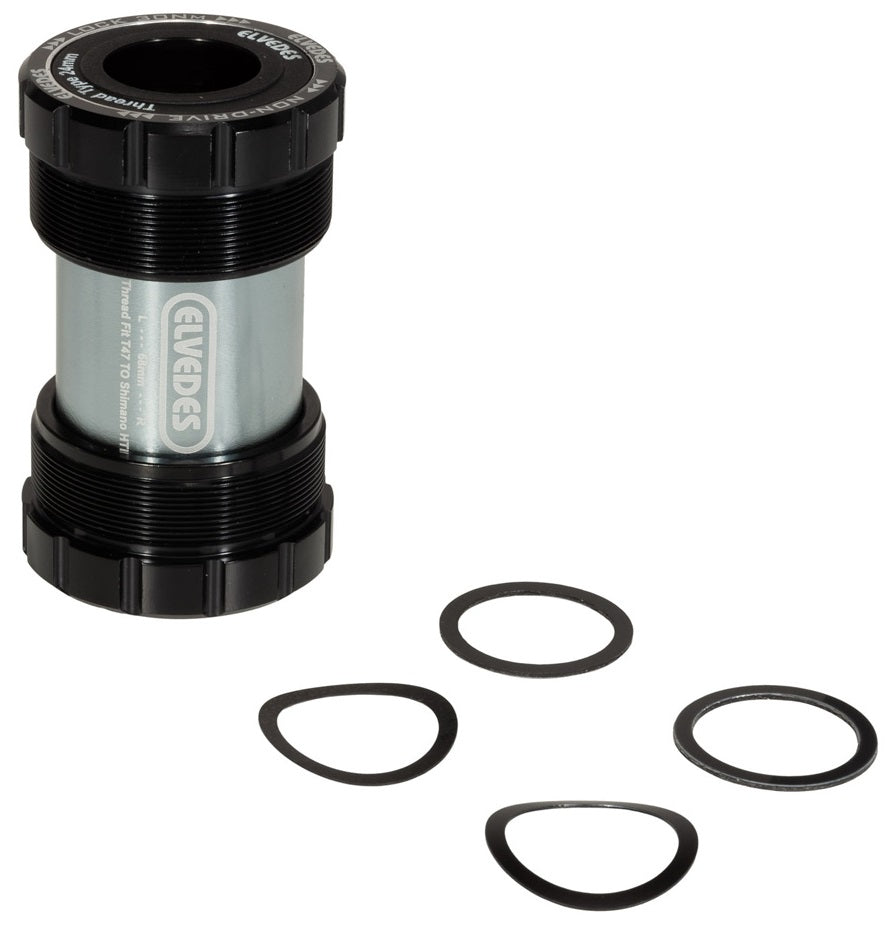 Boîtier de pédalier Elvedes Filetage T47 Shimano externe 68 mm
