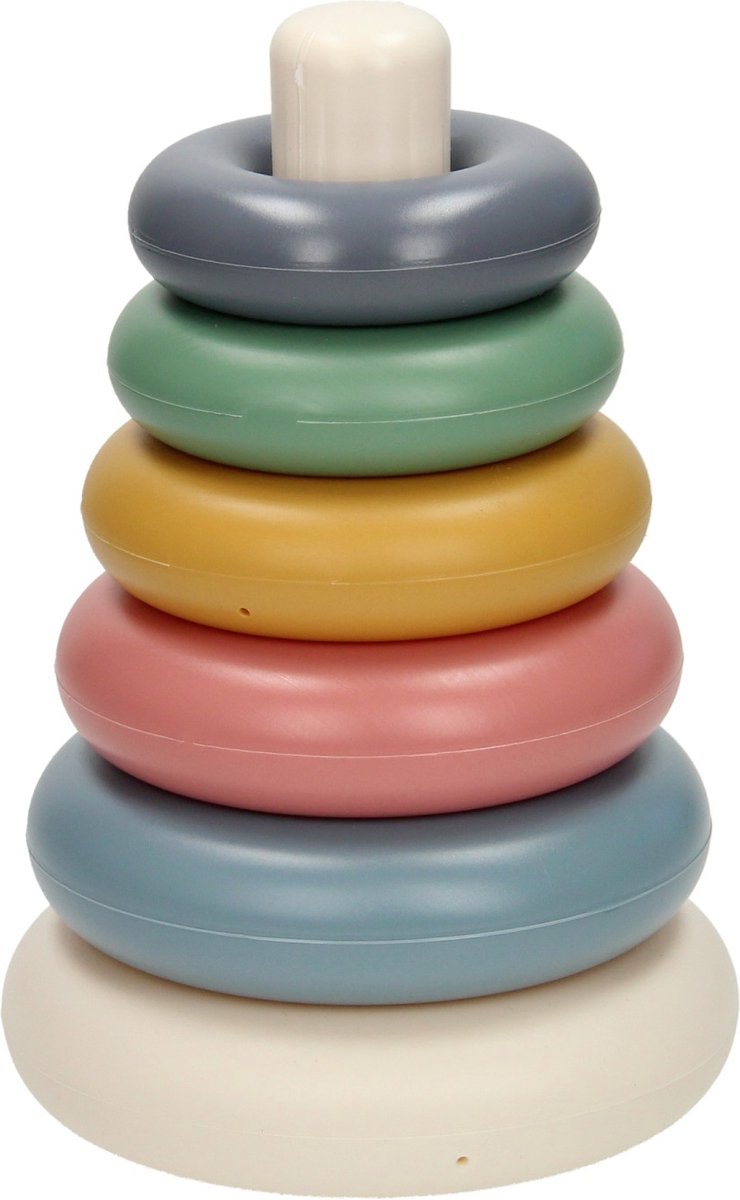 Cavallino stapelringen pastelkleuren, 7dlg.
