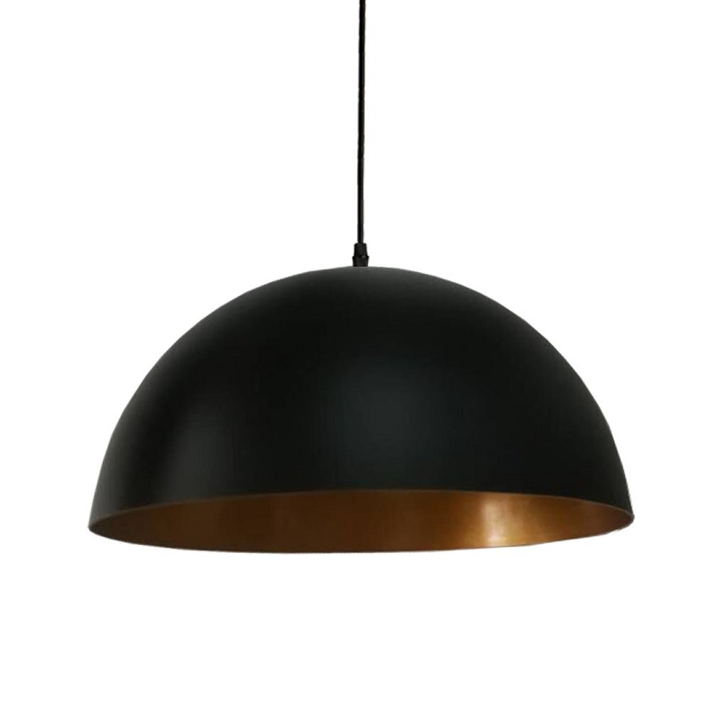 Homestyle pro mk108-gb industriële hanglamp 35x17,5 cm zwart goud metaal
