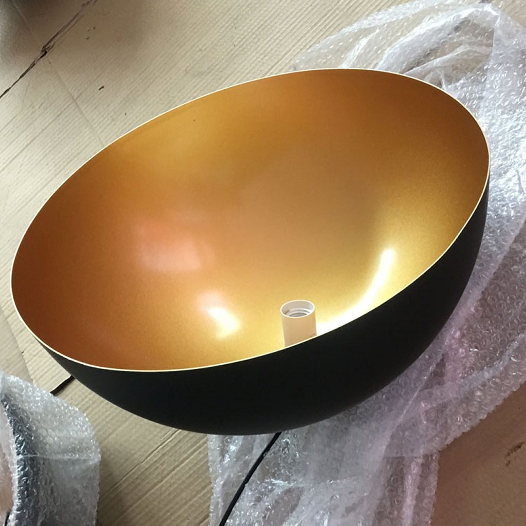 Homestyle pro mk108-gb industriële hanglamp 35x17,5 cm zwart goud metaal