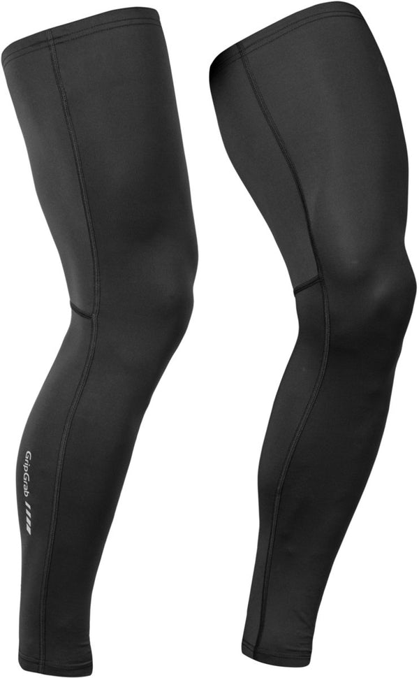 Gripgrab - upf 50+ uv protect beenstukken zomer fiets uv bescherming leg sleeves - unisex - zwart l