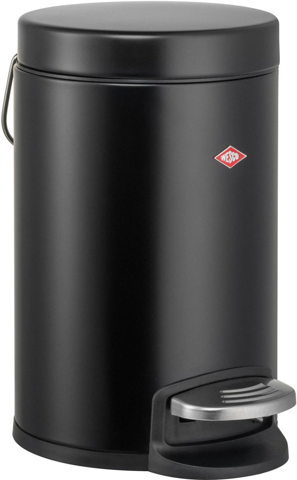 Wesco kosmetik 133 afvalbakje | pedaalemmer | 3 liter | metaal - matzwart | make-up afvalemmer