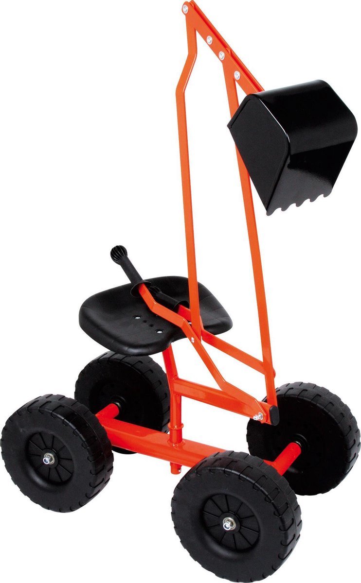 Kleine voet - graafmachine met wielen