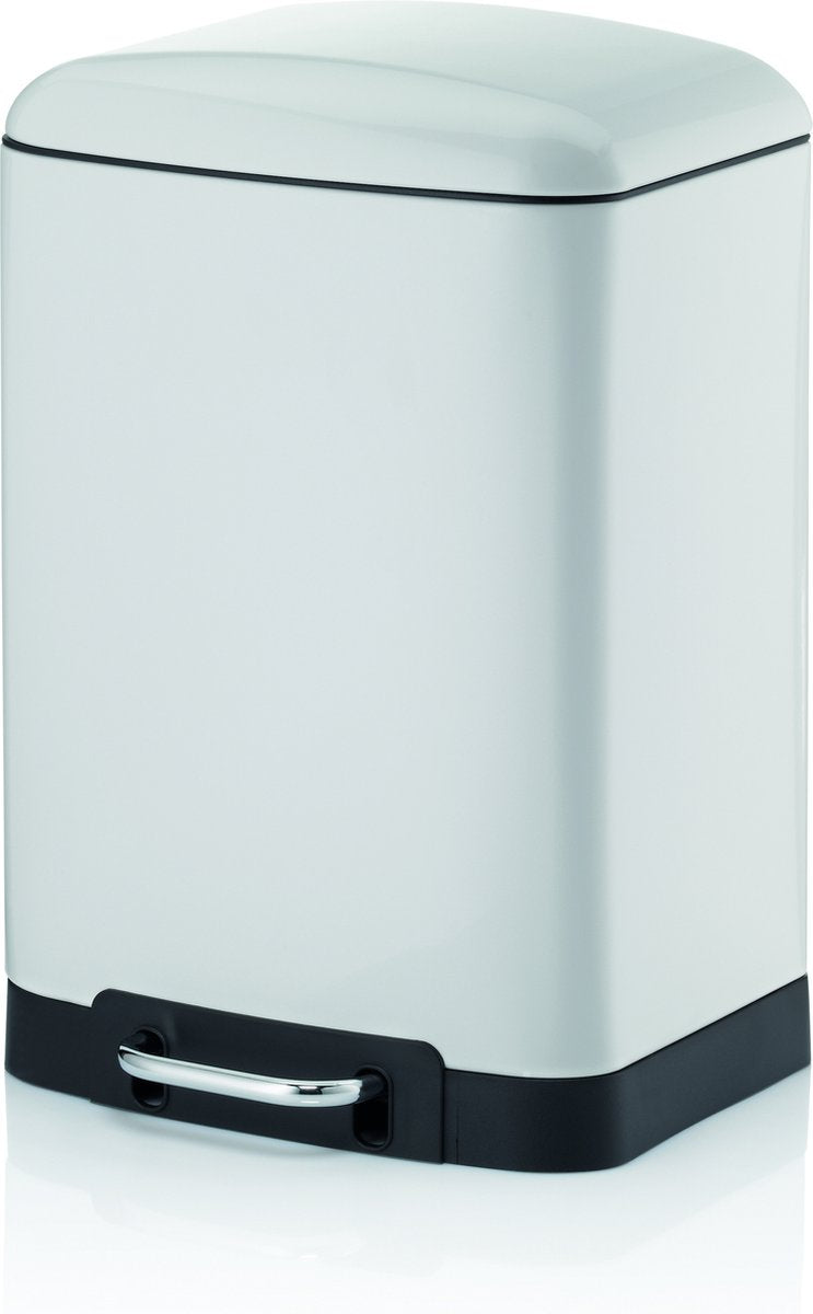 Kela afvalemmer rvs wit, 12 l - | davino
