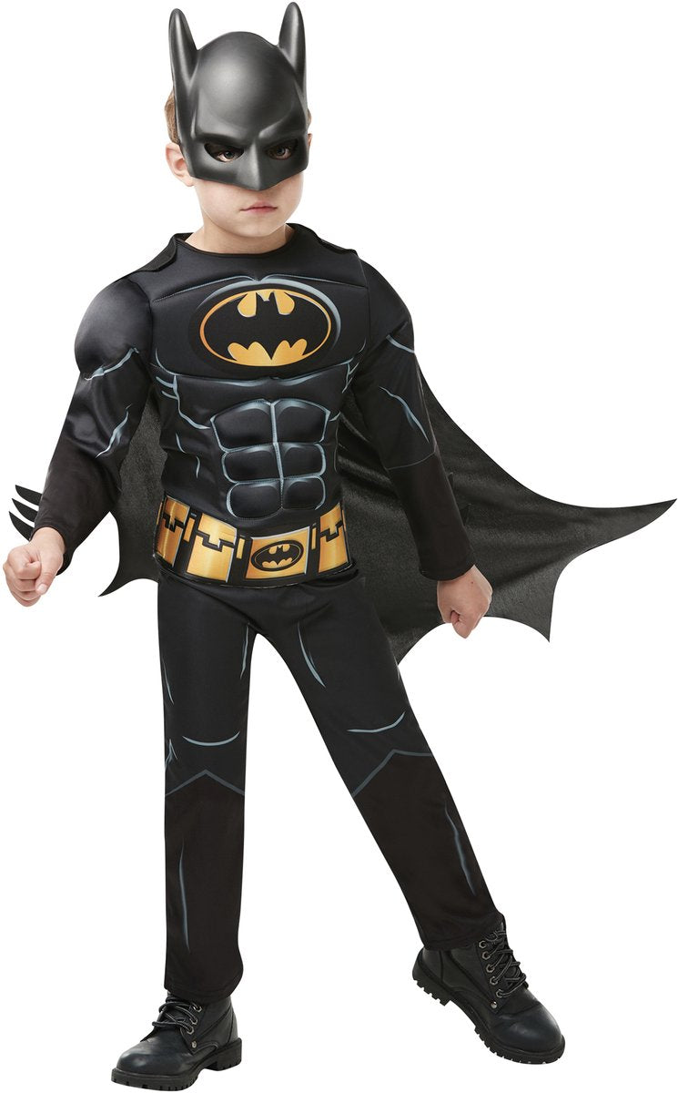 Rubies rubie's batman verkleedkostuum jongens zwart maat 128